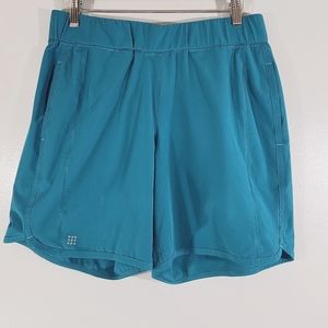 Title Nine Teal Athletic Shorts medium